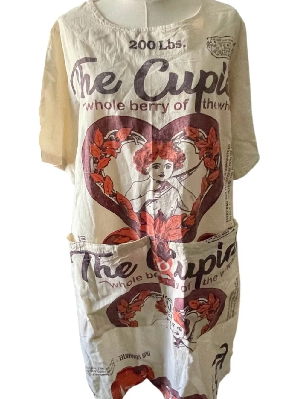 Vintage Sack Upcycled Dress – One Size (Fits Up to Large)  NWOT - Picture 3 of 11